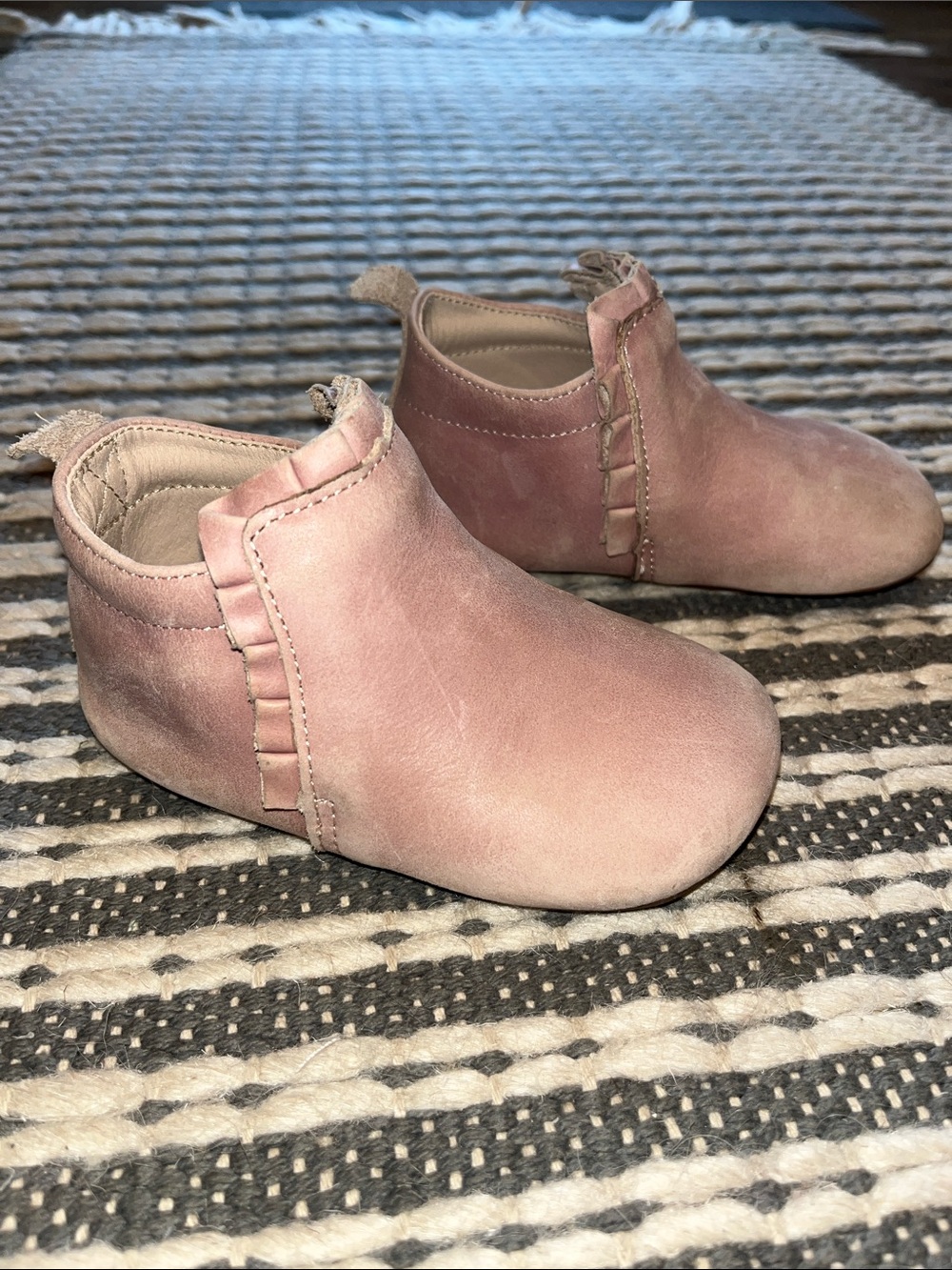 Pink Toddler Slip-On Booties - Little Love bug - Mila